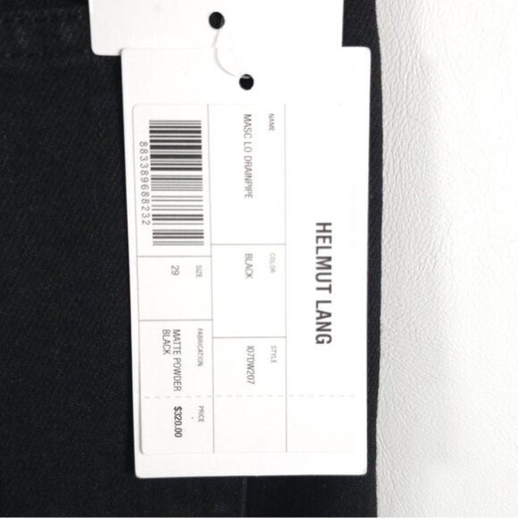 NWT HELMUT LANG ITALY🇮🇹MADE MASC LO DRAINPIPE Skinny Jeans 107DW207 Size 29 - Picture 11 of 12